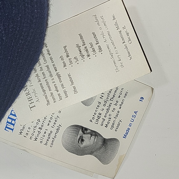 NWOT Weather Beaters Dark Blue Thermo-Mask - Picture 9 of 11
